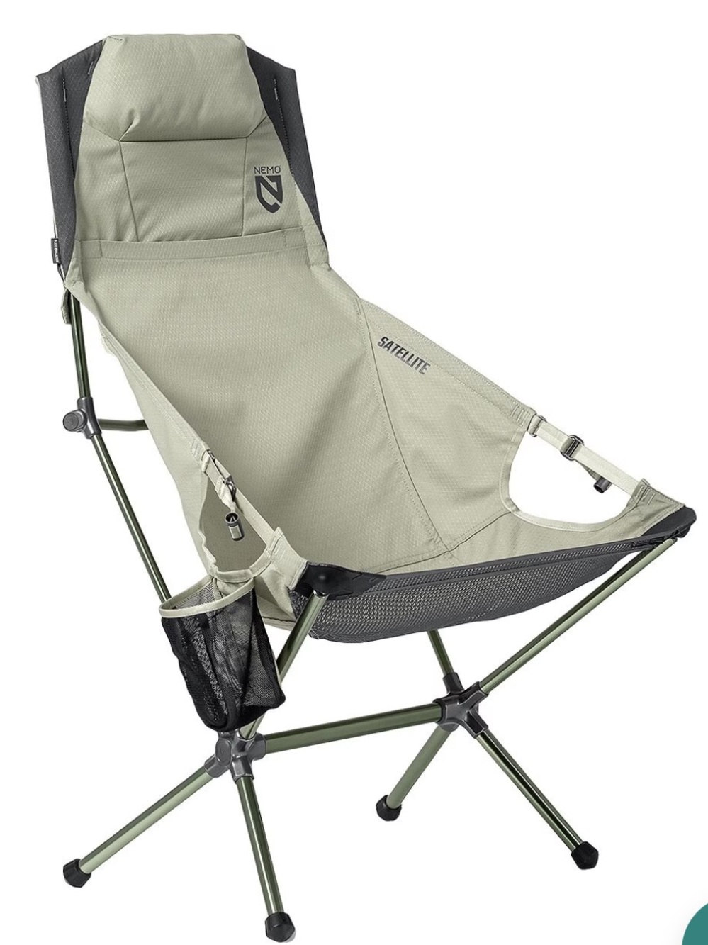 Nemo Reclining Camp Chair in Marsh Green